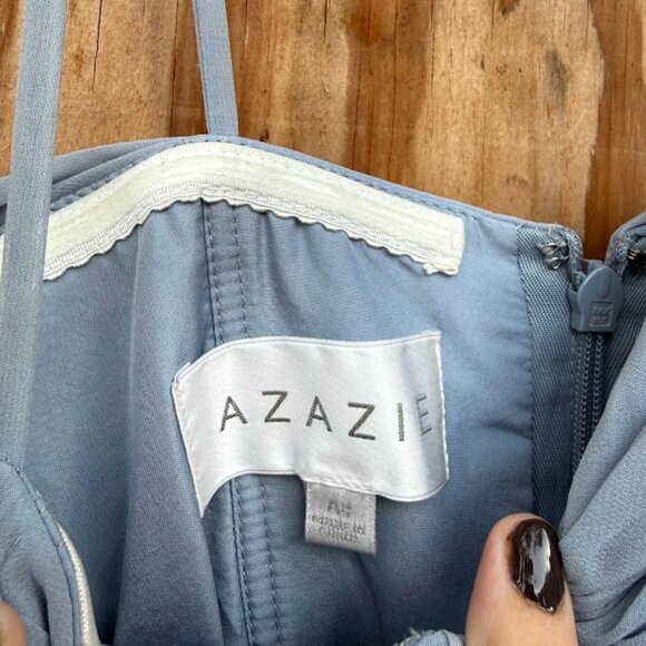 Azazie Grey/Blue Formal Dress (Size A4) - Picture 3 of 4